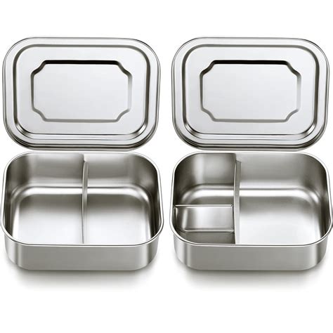 lunch box with 2 steel containers|small stainless steel lunch containers.